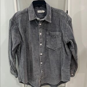 Trinity Gray Bellwoods Corduroy Button Down Shirt